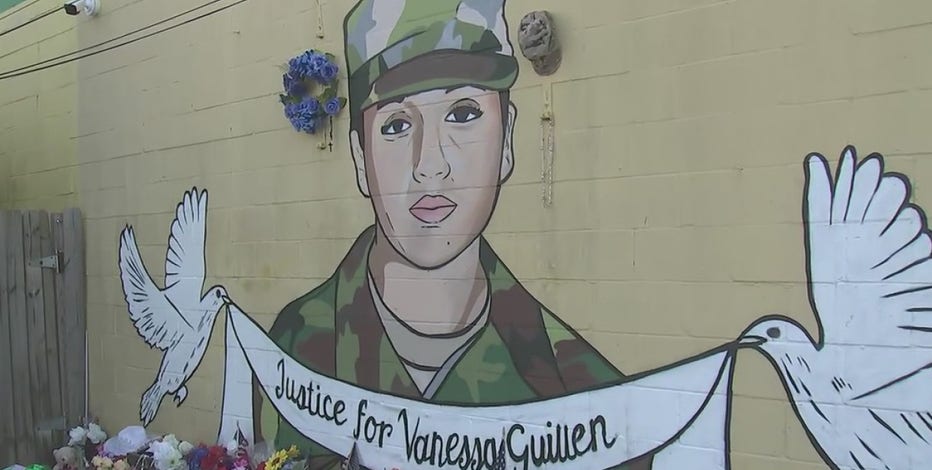 Artists create 20 murals around Houston area to honor Spc. Vanessa Guillen