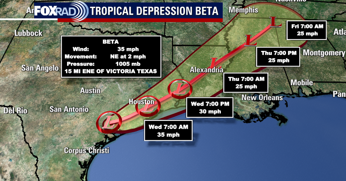 Beta weakens to tropical depression over Texas | FOX 26 Houston