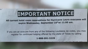 Hurricane Laura evacuees told to vacate hotel, reassigned to new one