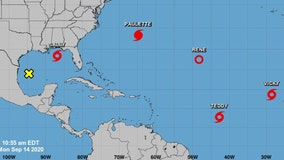 5 tropical cyclones brew in Atlantic at the same time, only 2nd time on record