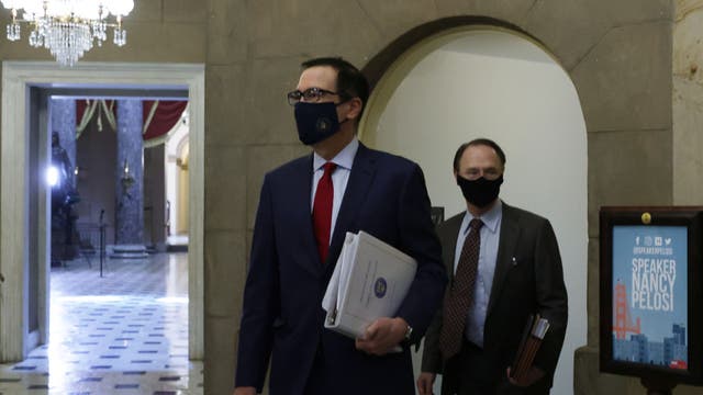 Mnuchin, Pelosi agree to revive coronavirus relief talks as Dems draft $2.4T proposal
