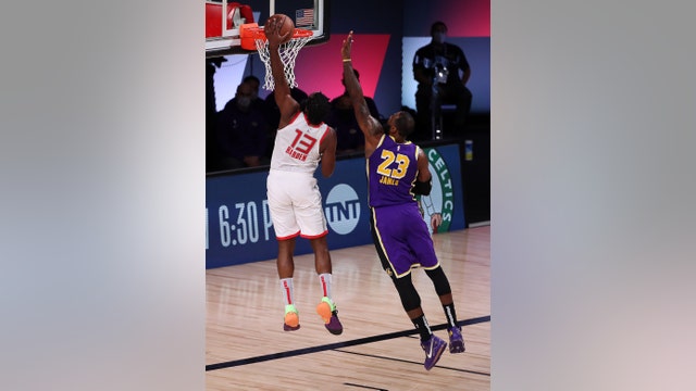 Rockets run away from No. 1 seed Lakers, take Game 1 112-97