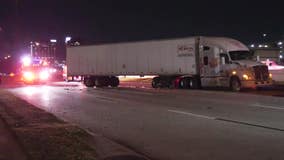 Man hospitalized in critical condition after crash involving Charger, 18-wheeler