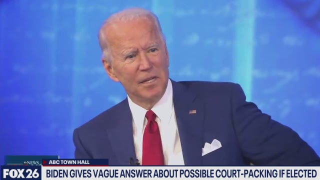 Instead of a debate Joe Biden holds a town hall discussion - What's Your Point?