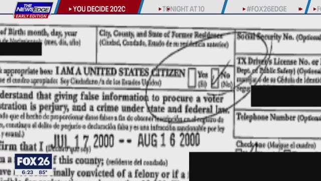 Court dismisses lawsuit against Harris Co. voter registrar over non-citizens registered to vote