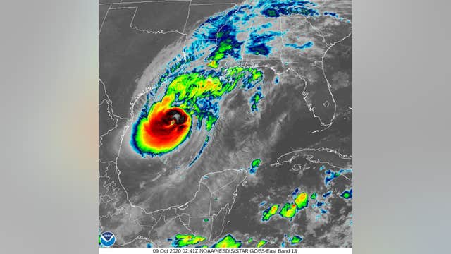Hurricane Delta continues moving inland, winds now at 75 miles per hour