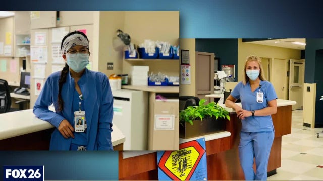 Houston mother and daughter nurses working together through COVID-19 pandemic