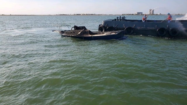 Coast Guard rescues three passengers from vessel on fire near Houston Ship Channel