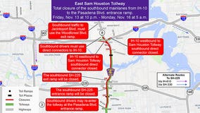 Portion of East Sam Houston Tollway to close this weekend