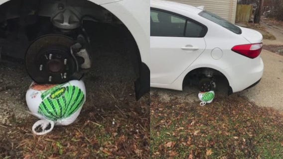 Milwaukee man's tire stolen before Thanksgiving, replaced with turkey