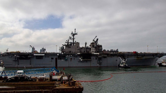 Navy will decommission warship damaged by suspected arson fire