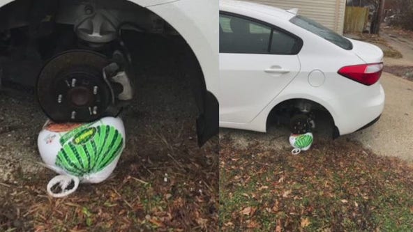 Milwaukee man's tire stolen before Thanksgiving, replaced with turkey
