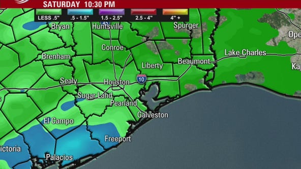 Saturday evening weather forecast