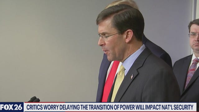 Delaying the transition of power and our national security - What's Your Point?