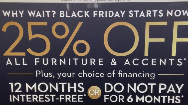 Experts are warning consumers to read the fine print before big holiday purchases