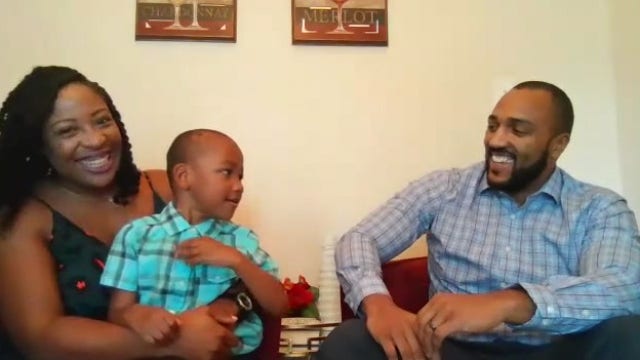 Houston boy blows out candles first time on his fifth birthday