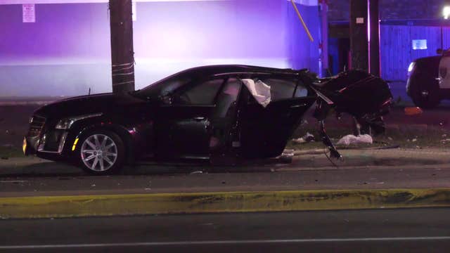 HPD: Chase ended in crash that split innocent driver's car in half