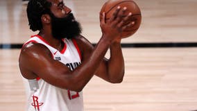 James Harden speaks to reporters first time this season, doesn't discuss possible trade