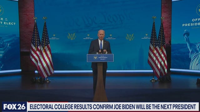 The electoral college has voted, Biden is President-Elect - What's Your Point?