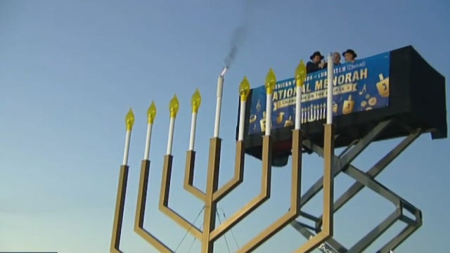Houston family celebrating Hanukkah in a unique way