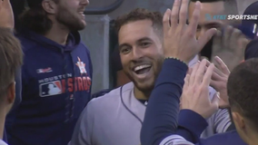 George Springer says 'thank you' to Houston