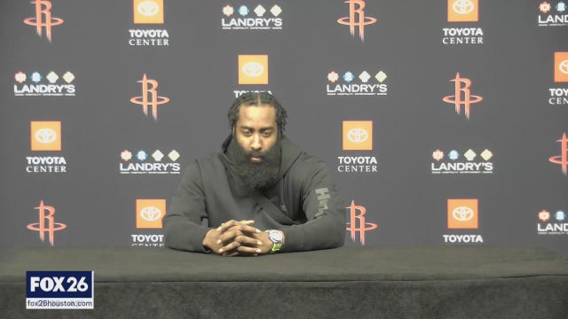 Harden says Rockets 'just aren't good enough' before abruptly ending news conference