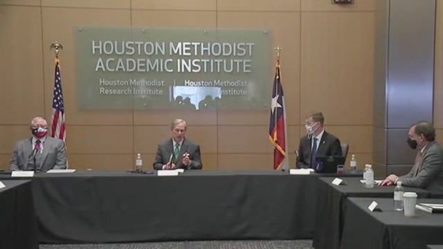 Governor Abbott visits Houston hospital, does not invite county or city health leaders