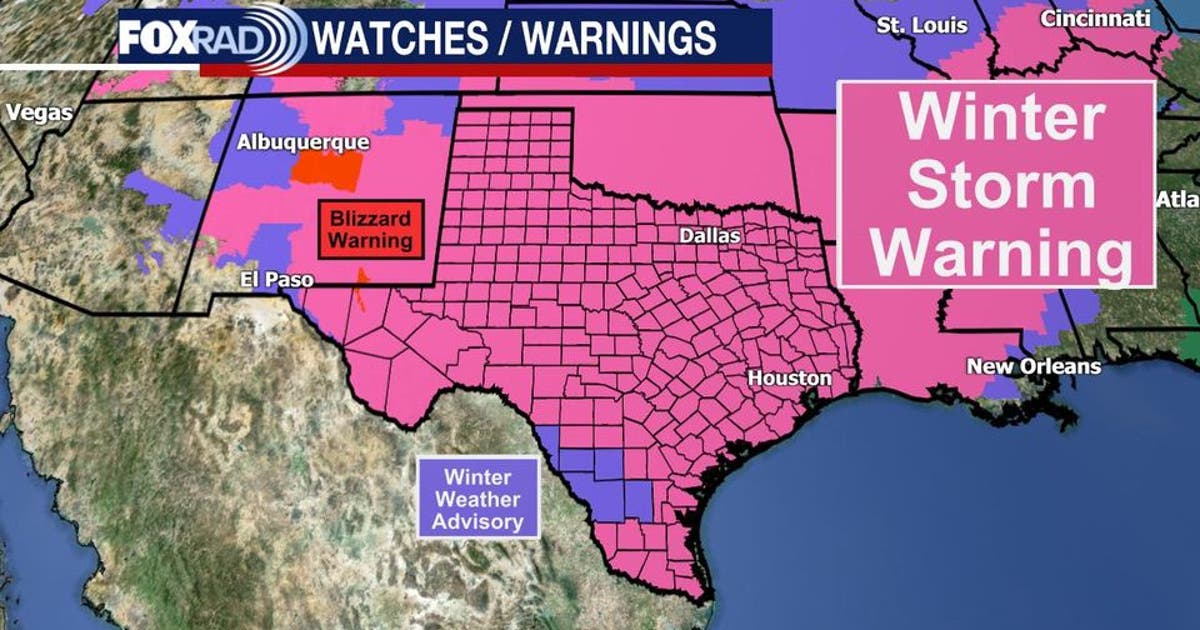 Winter Storm Warning issued for southeast Texas: What you need to know ...