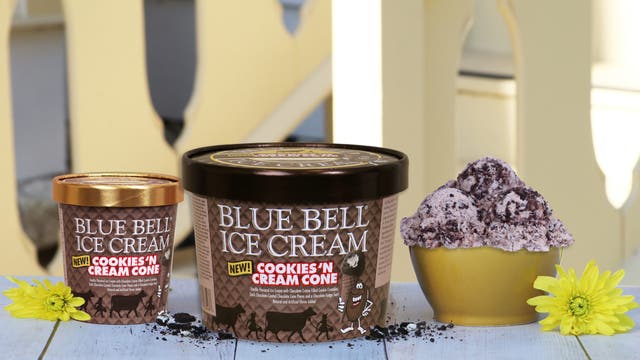 Blue Bell's Cookies ’n Cream Cone ice cream debuts in stores this week