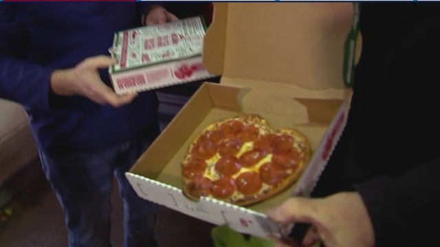 Papa John’s surprises nurses and doctors at Houston Methodist hospital with heart-shaped pizzas