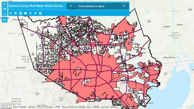 Interactive map shows Harris County homes under boil water notice
