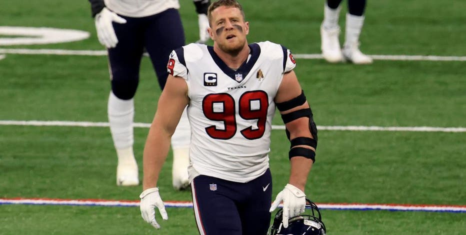 Arizona Cardinals defensive lineman J.J. Watt (99) during a NFL football  game against the Houston Texans, Sunday, Oct. 24, 2021, in Glendale, Ariz.  (AP Photo/Matt Patterson Stock Photo - Alamy