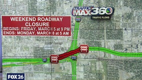 Southwest Freeway closed in Houston this weekend at I-610 West Loop