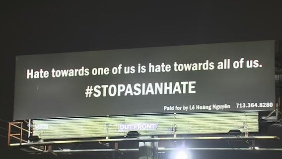 Local business owner raising awareness to stop Asian hate by using billboard
