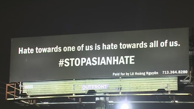 Local business owner raising awareness to stop Asian hate by using billboard