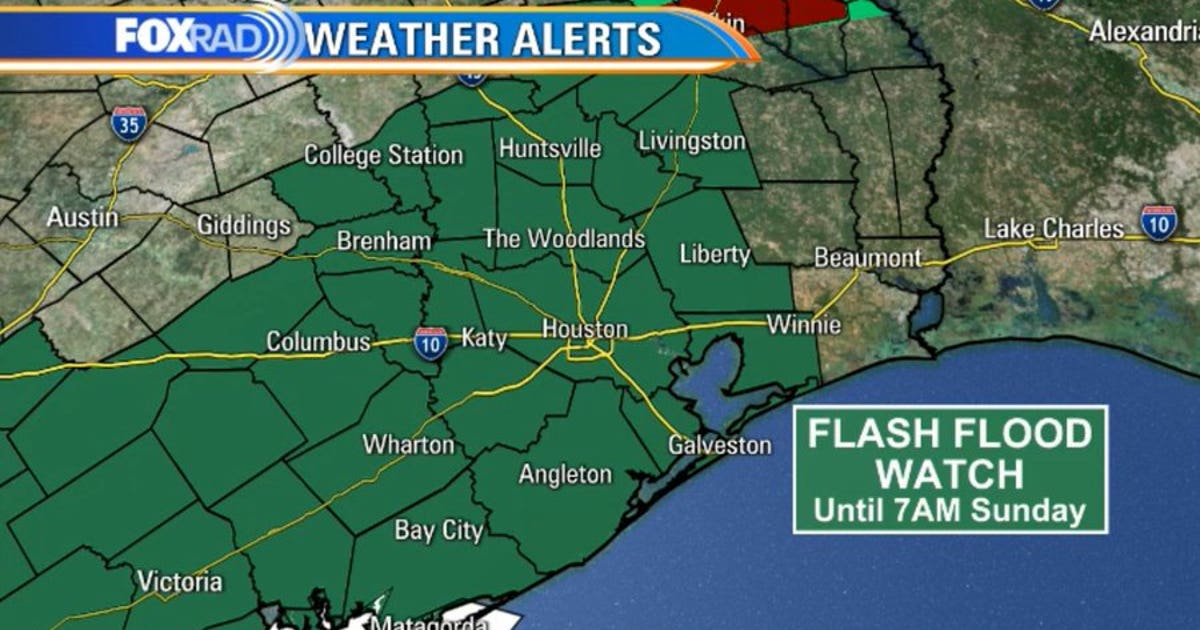 Flash Flood Watch for entire Houston area until Sunday morning | FOX 26 ...