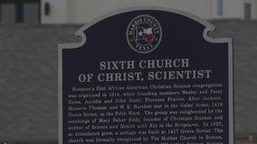 Historical marker only thing still standing after Third Ward church was torn down