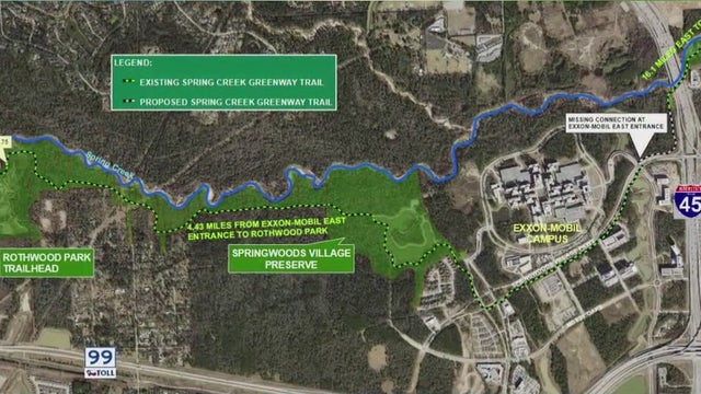 Spring Creek Greenway to one day stretch from Kingwood to Tomball