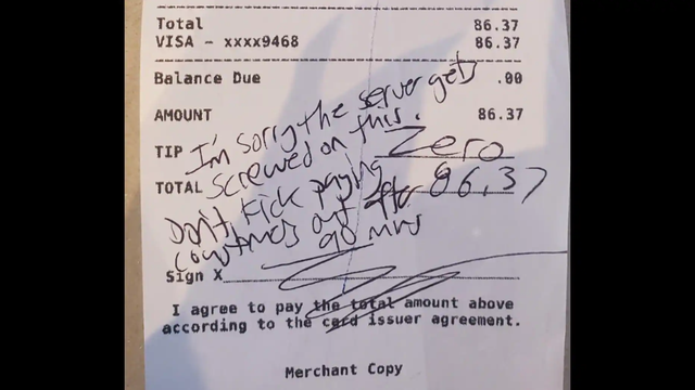 NJ server receives almost $2,000 after customer refuses to tip over COVID-19 rules