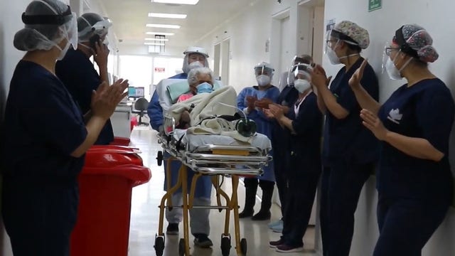 104-year-old woman released from hospital after 2nd bout with COVID-19