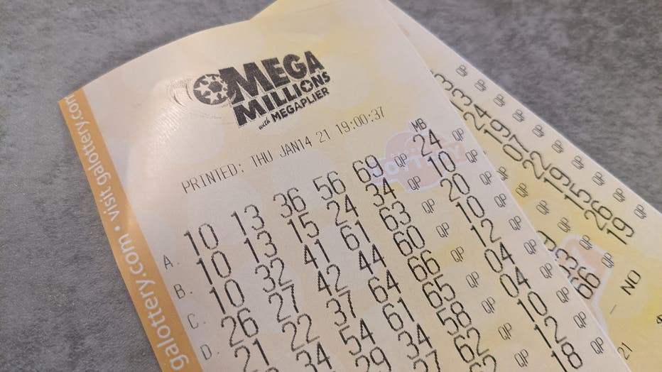 Mega Millions lottery ticket