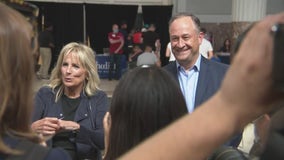 First lady Jill Biden, second gentleman Douglas Emhoff visit Houston