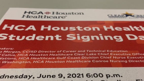 Nearly 40 Clear Creek ISD students secure post graduation jobs with HCA Houston Healthcare