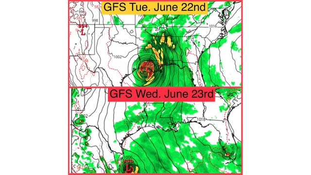 Gulf weather outlook for June