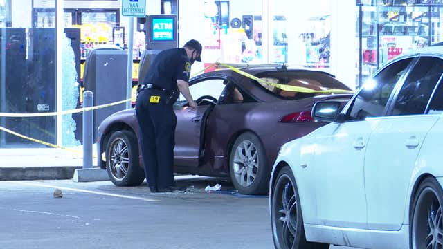 Man wounded after several rounds fired at NE Houston gas station