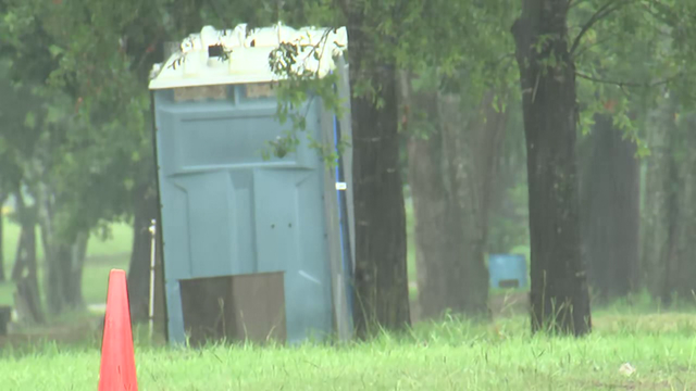 Body of newborn baby found in porta potty, Harris County sheriff says
