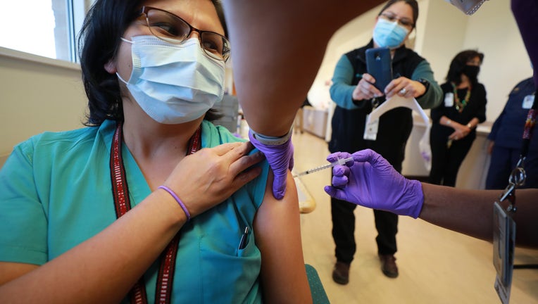 Members Of The Navajo Nation Get COVID-19 Vaccinations