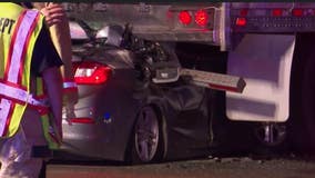 'Reckless' driver changing lanes on Katy Fwy smashes into back of big rig, killing the driver