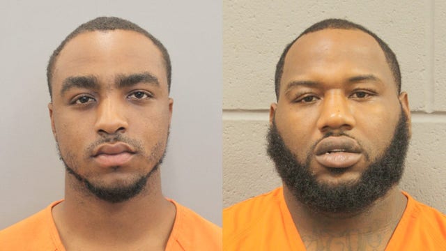 2 men accused of firing shots at undercover Houston police officer