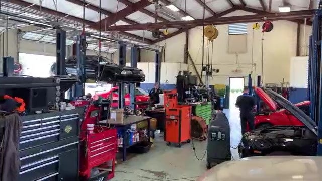 New car shortages, and rising used car prices, are making car repair garages very busy